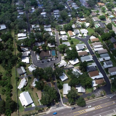 aereal view of Country Villa Estates