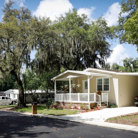 Front view of a house in Country Villa Estates